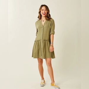 NWT Carve Designs Blair Dress in Olive Green